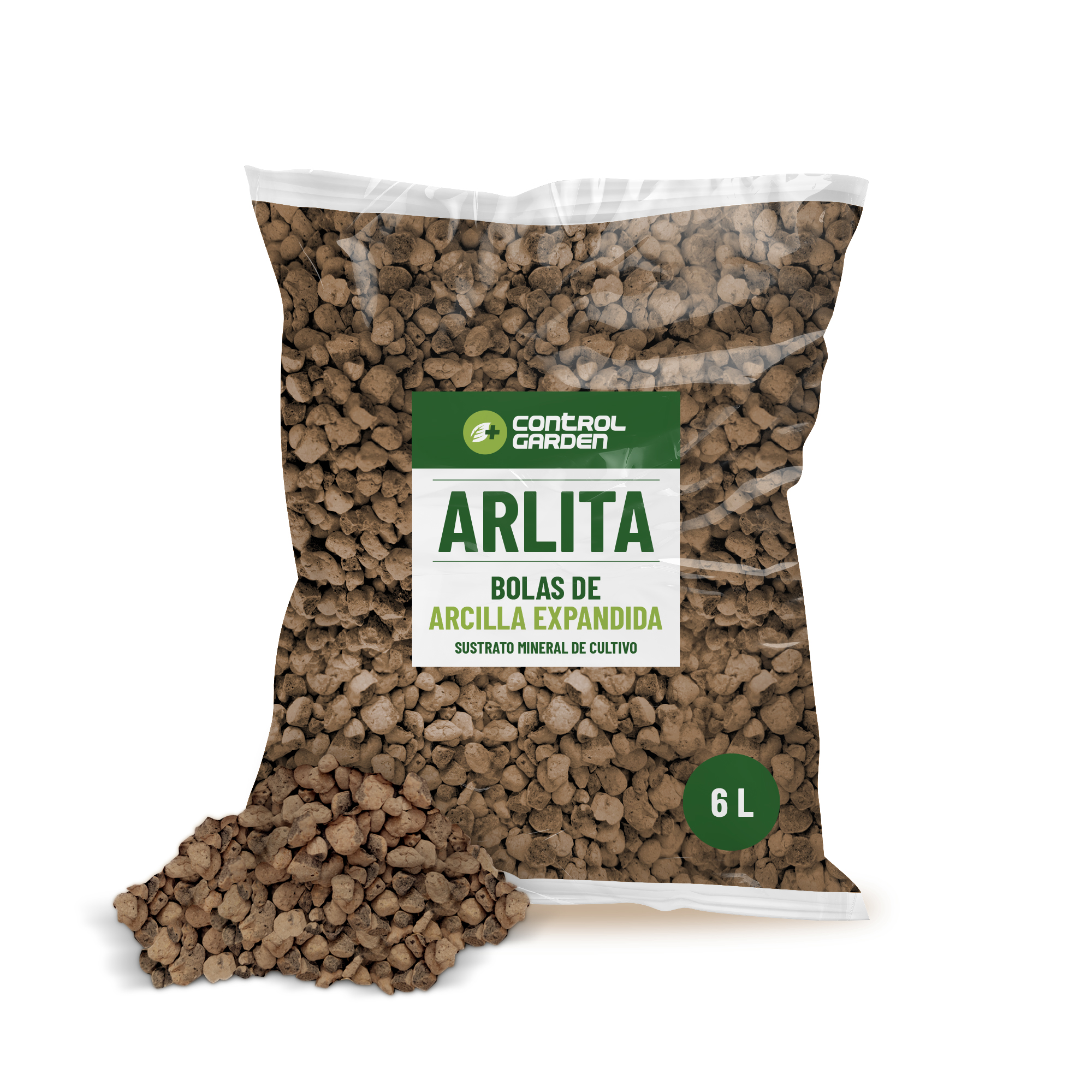 Arlita 6L – Sustrato Bolas de Arcilla Expandida para Plantas y Cultivos de Interior y Exterior