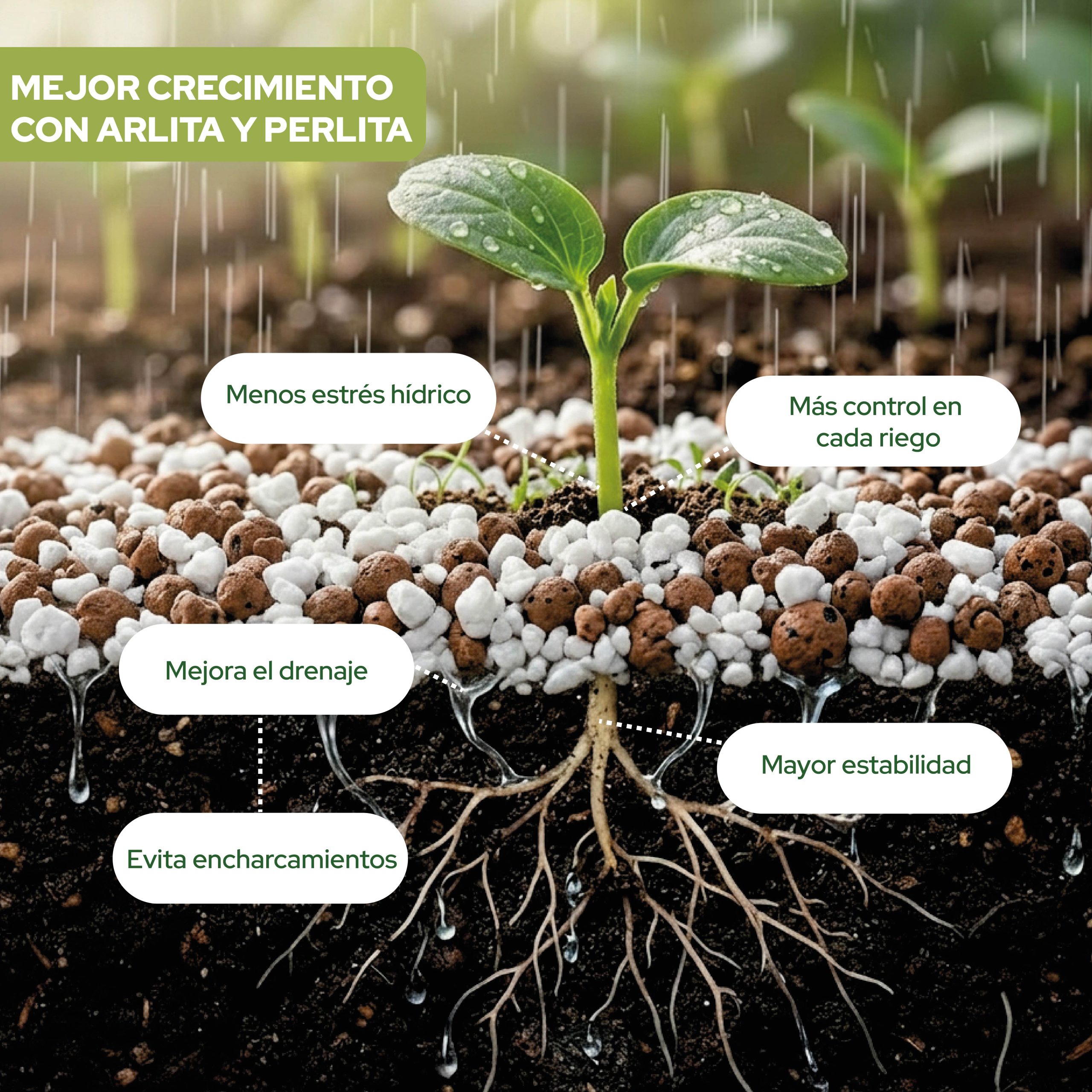 Pack de sustrato Arlita y Perlita de 20L para jardinería · foto 4