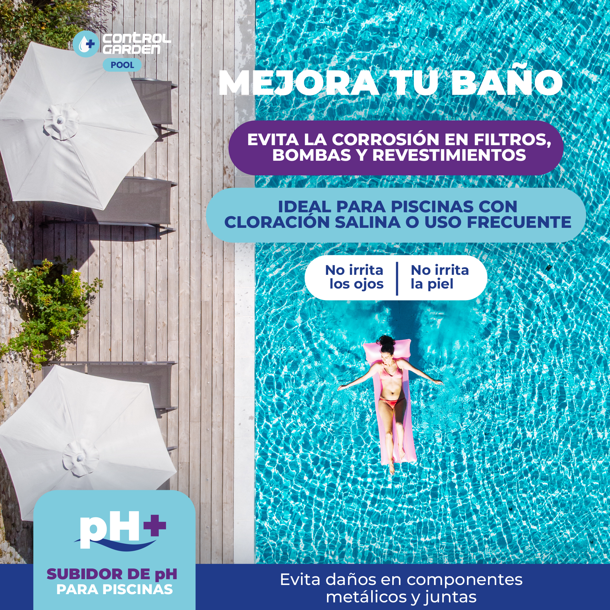 Subidor de pH líquido Control Garden 20L para piscinas grandes · foto 3