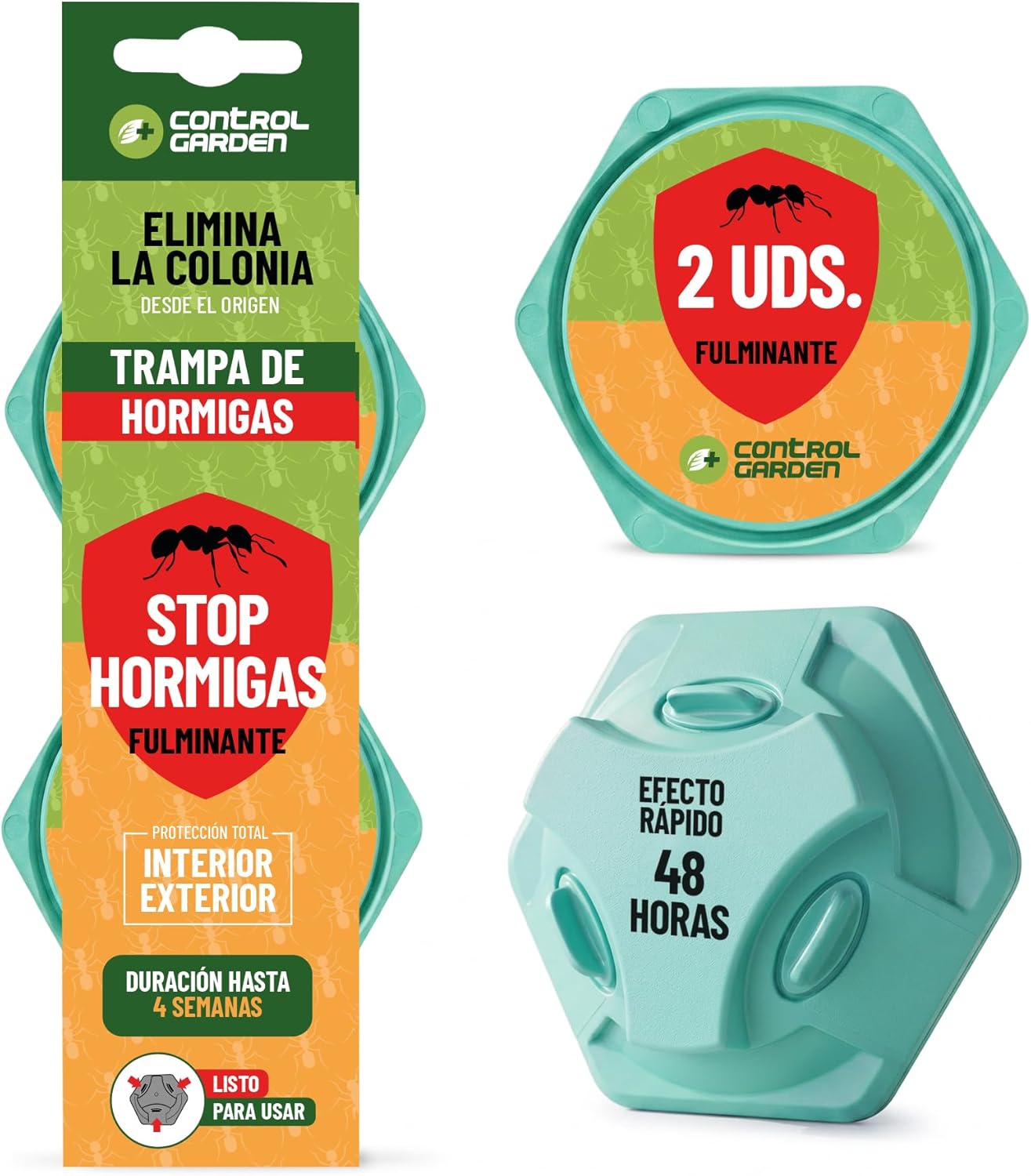 Trampa para Hormigas x2 Gel Cebo Super Atrayente | Elimina la Colonia y la Reina