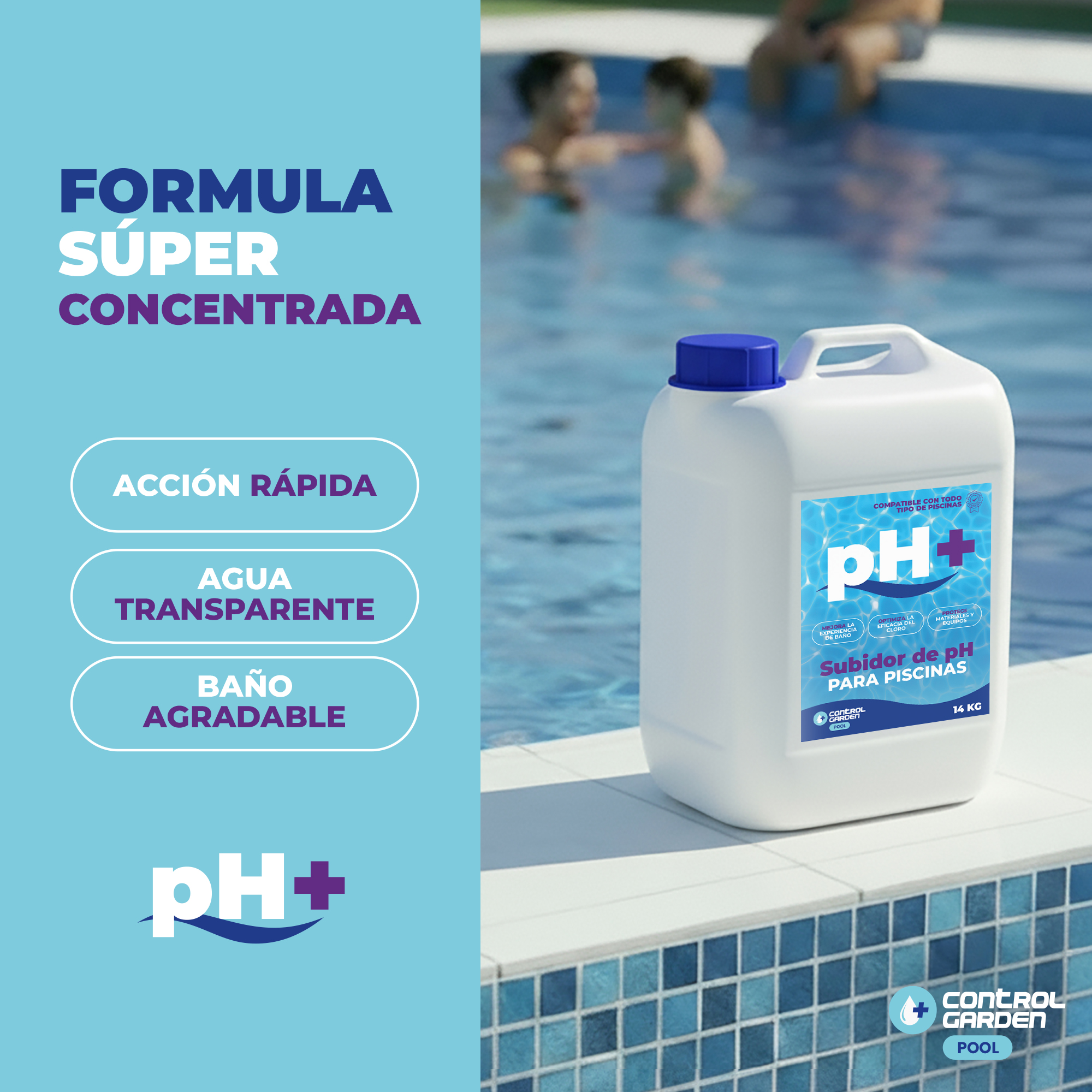 Subidor de pH líquido Control Garden 10L para piscinas · foto 4