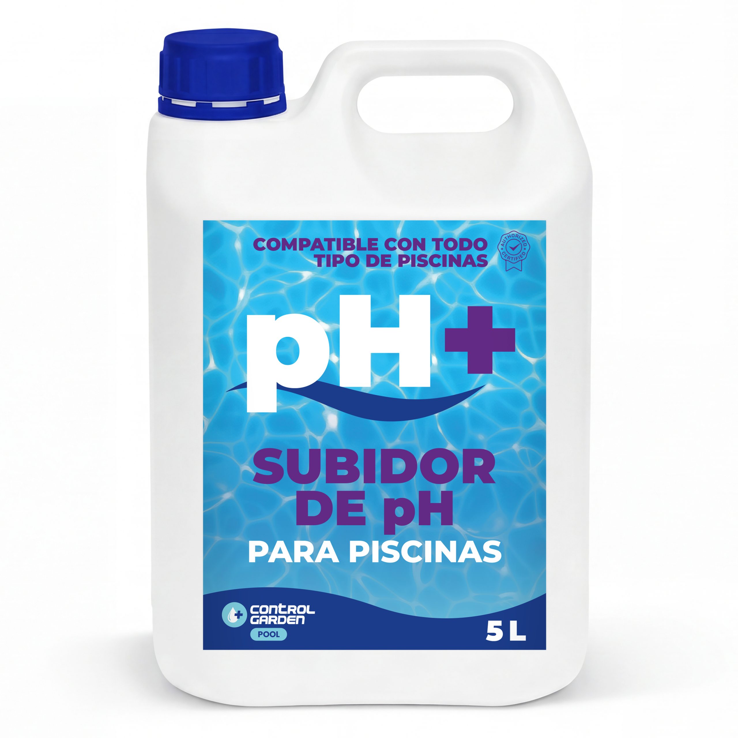 Aditivo líquido para aumentar pH en piscinas 5L · Uso interior y exterior