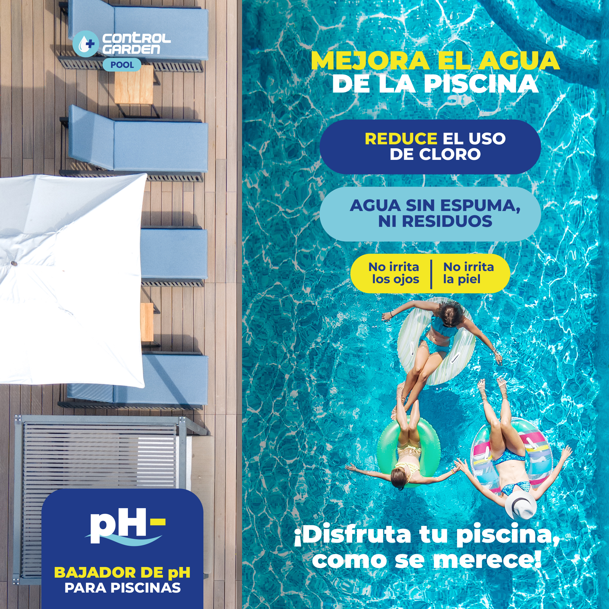Bajador de pH líquido Control Garden 20 L para piscinas grandes · foto 3