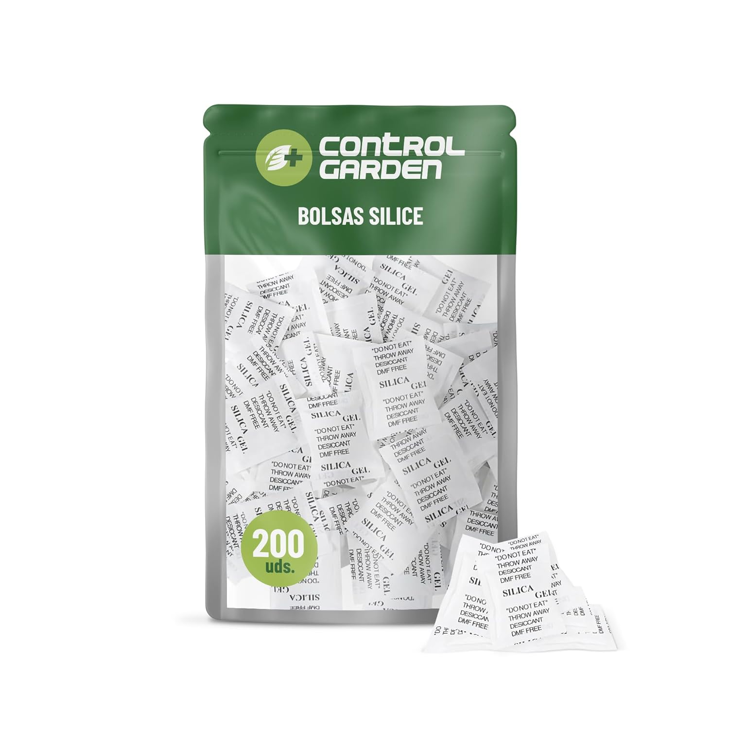 200 Bolsas Antihumedad 1g Gel de Sílice – Sobres Desecantes No Tóxicos | Absorben Humedad y Eliminan Malos Olores